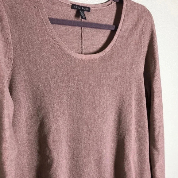 EILEEN FISHER Beige Moreno Wool Sweater - Picture 2 of 8